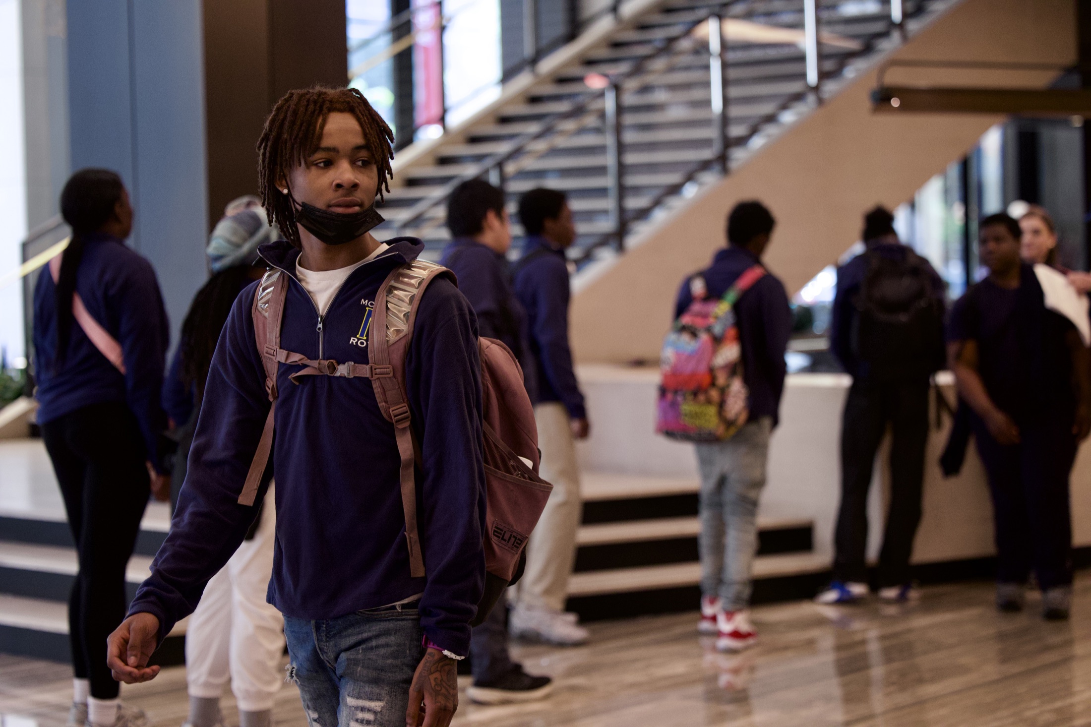 Student exploring a professional learning campus